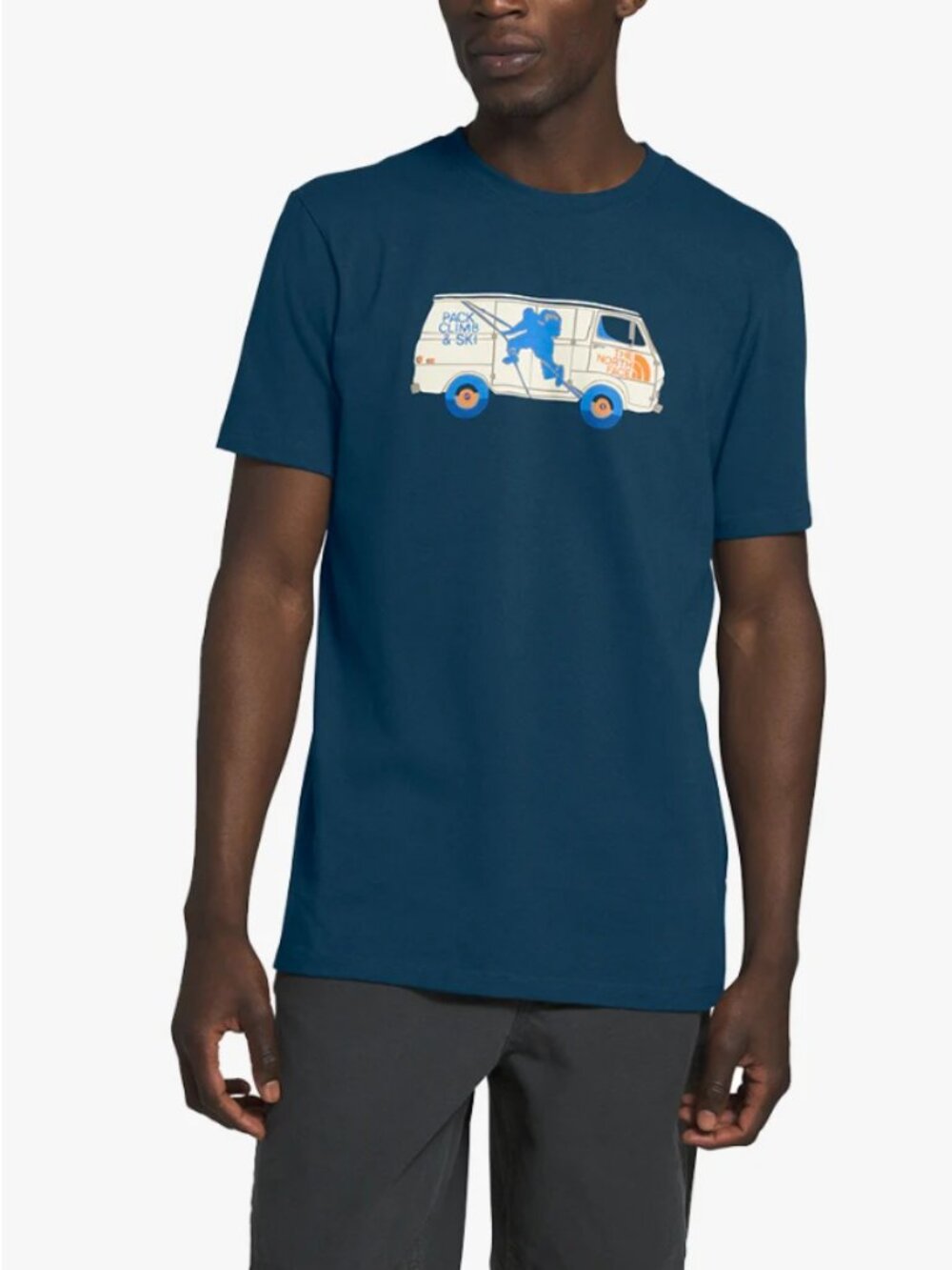 NWT The North Face Outdoor Free Short Sleeved Tee in Blue Wing Teal